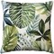 Pillow D�cor Thai Garden Green Leaf Throw Pillow 20x20 Inches Square, Complete Pillow with Polyfill Pillow Insert